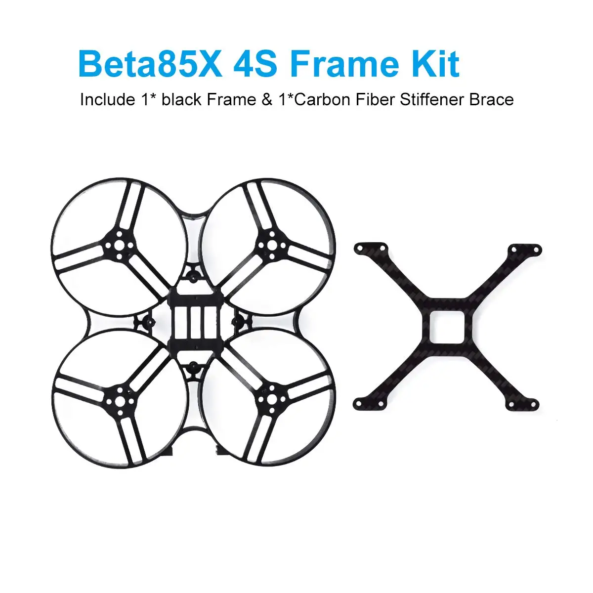 BETAFPV Beta85X 4S Cine Whoop Kit черная рамка жесткая Скоба из углеродного волокна для 1105