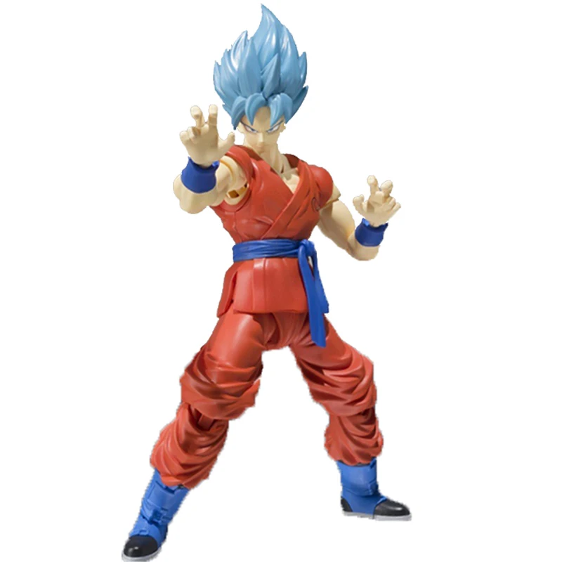 SHF Dragon Ball Z Super Saiyan Son Goku синие волосы фигурка 16 см|Игровые фигурки и трансформеры| |
