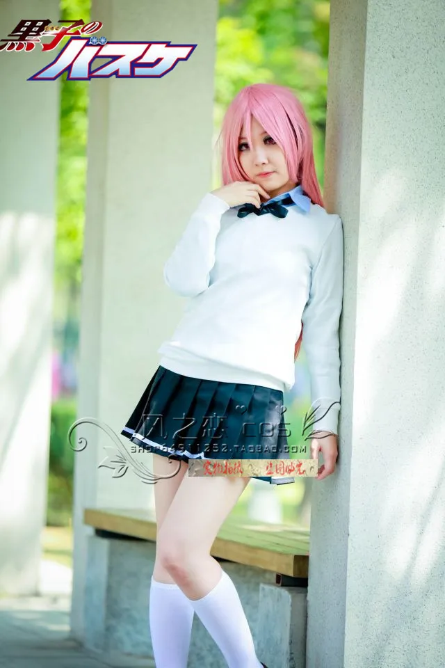 Баскетбольная форма Kuroko no Basuke Kuroko's Satsuki Momoi школьная костюм для косплея F016| |