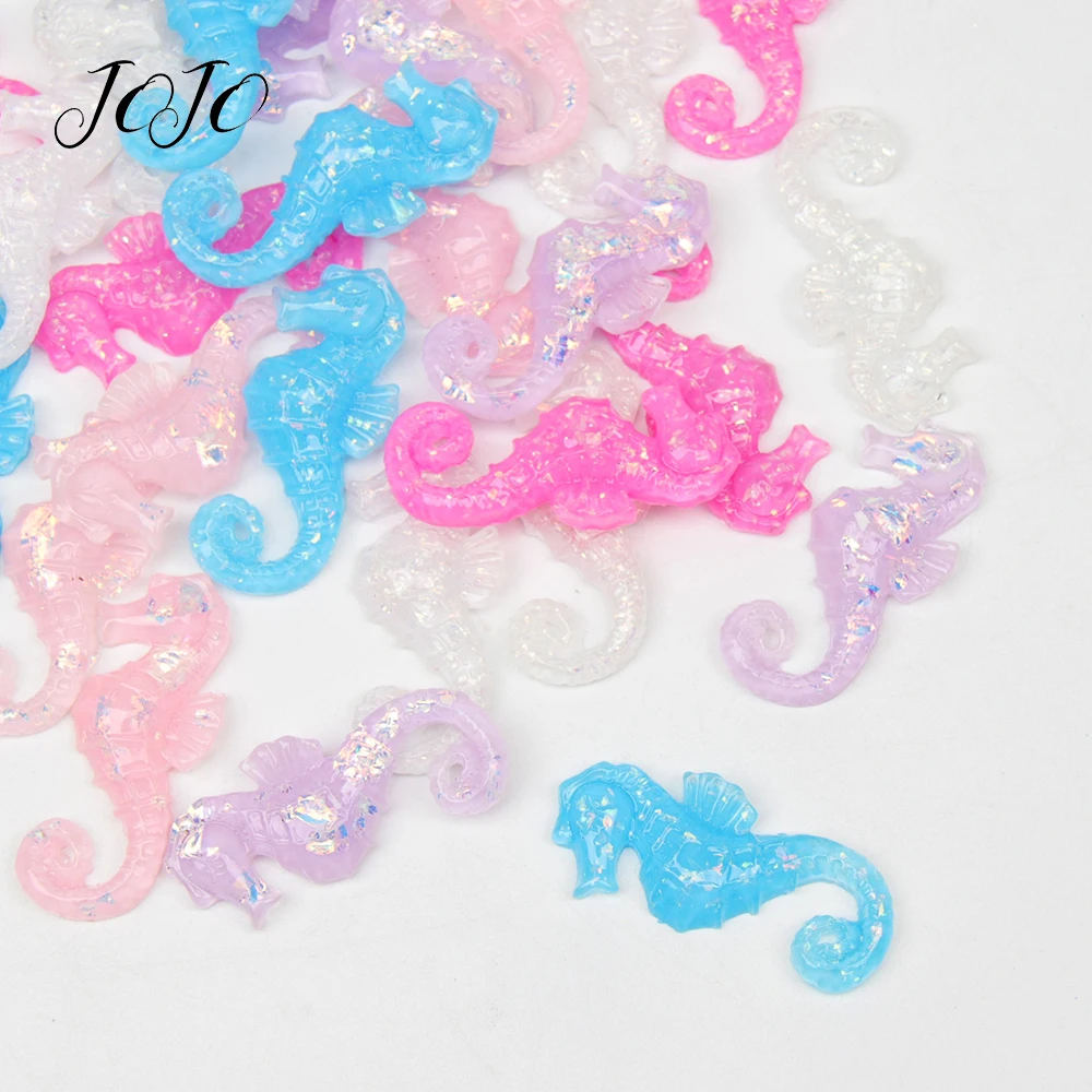 JOJO Луки 10 шт. DIY ремесло принадлежности маленький гиппокамп плоское украшение из