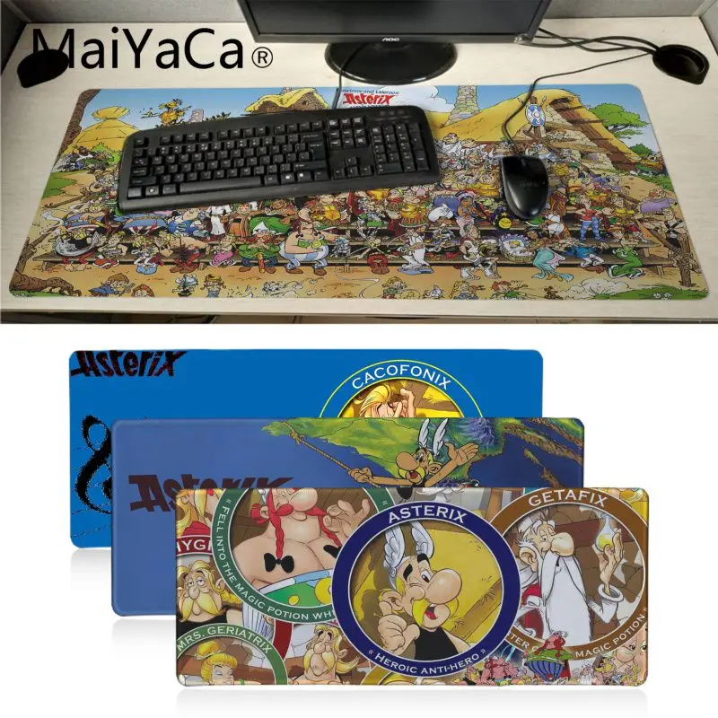 MaiYaCa Asterix Obelix персонажи ноутбука Игровые мыши коврик для большой игровой с