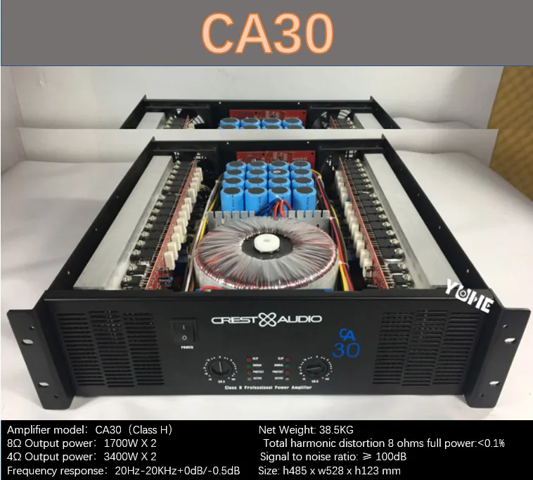 Профессиональный усилитель мощности Ca30 чистой 2 канала (3u) Ktv/stage/home развлечения Ktv