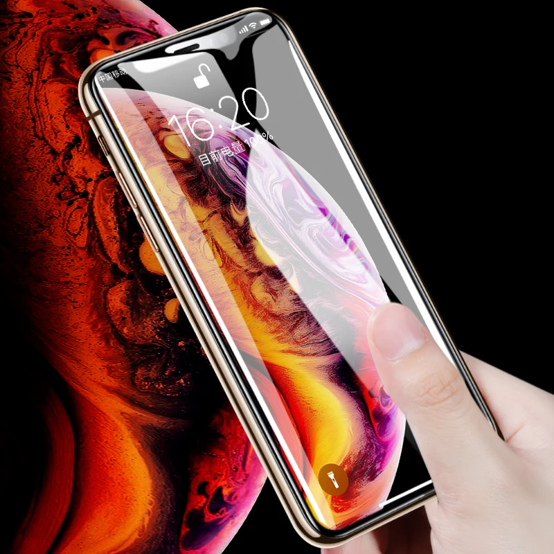 10D защита экрана Премиум Закаленное стекло для iPhone 5 6 4 8 X XS XR XSMax|Защитные стёкла и