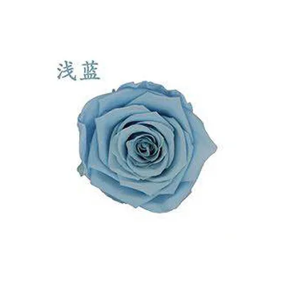 20 light blue Йо Чо Искусственные цветы Роза искусственное 4-5 см сохраненные вечные розы коробка год валентина подарки навсегда вечная роза - Цвет: 20 light blue