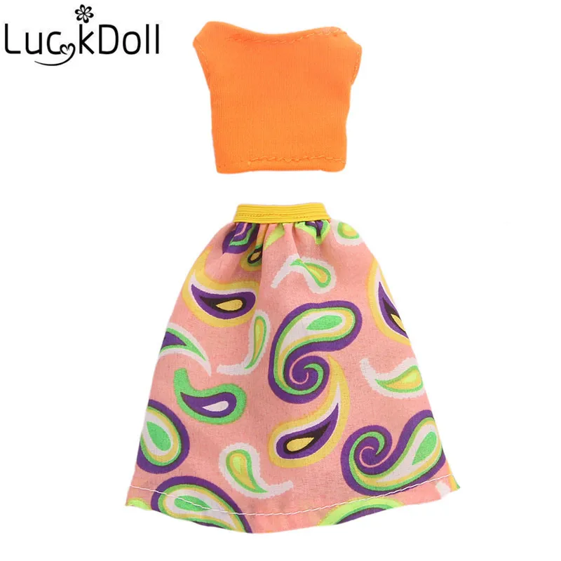 LUCKDOLL 12 комплектов модных вечерних платьев размер 11 8 дюйма аксессуары для одежды