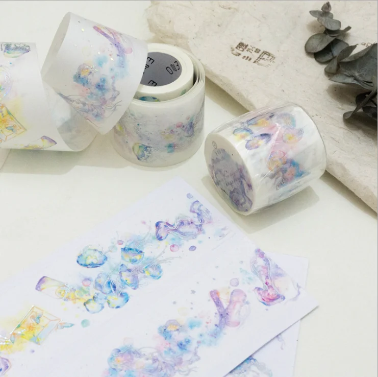 

1 pcs Washi Tapes DIY Japanese Paper Cartoon Elves scenery Masking tape Decorative Adhesive Tapes Scrapbooking Stickers