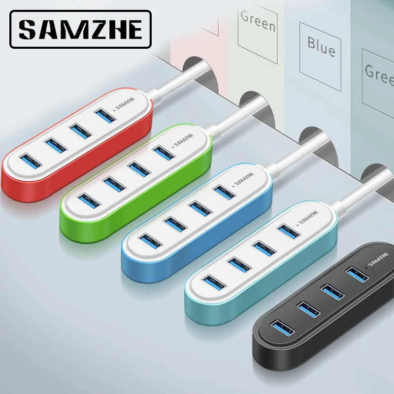 SAMZHE супер Скорость USB 3 0 4-Порты и разъёмы usb-хаб сплиттер настольный удлинитель 5