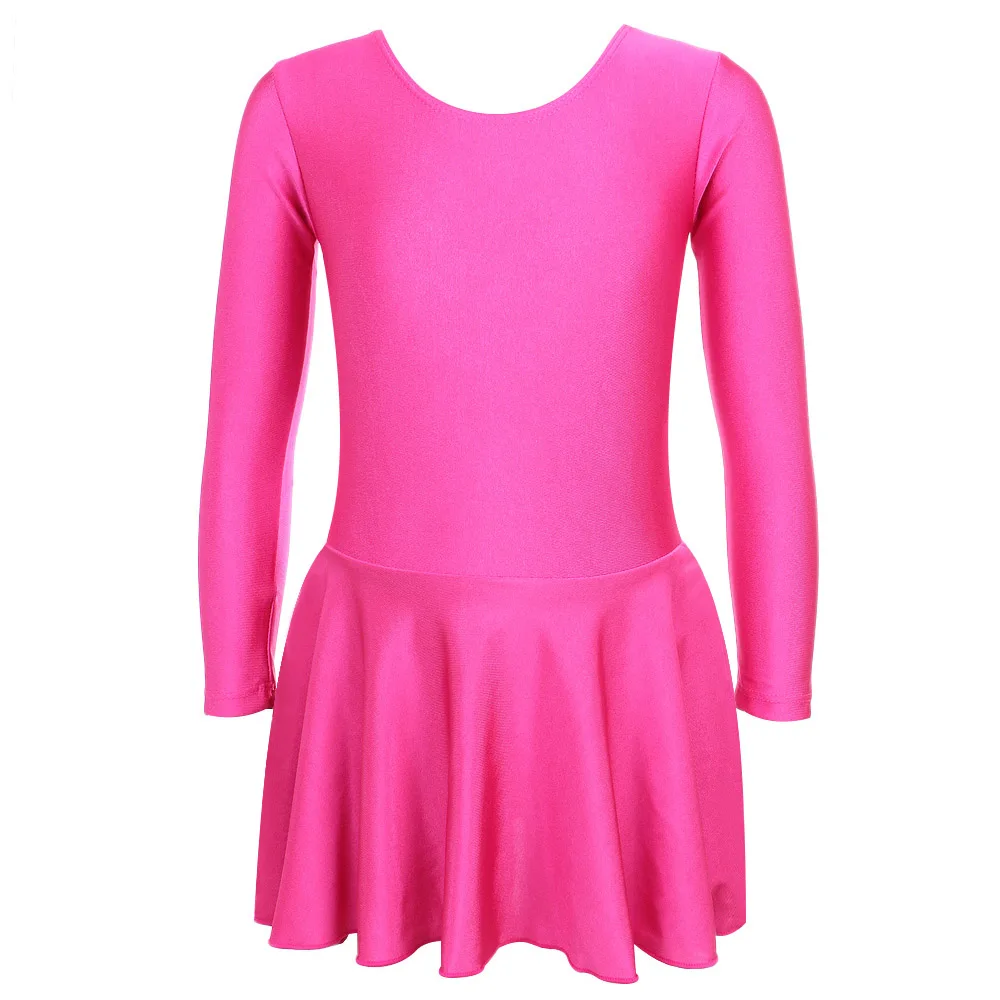 Новый гимнастическое трико для катания на коньках платье с длинным рукавом