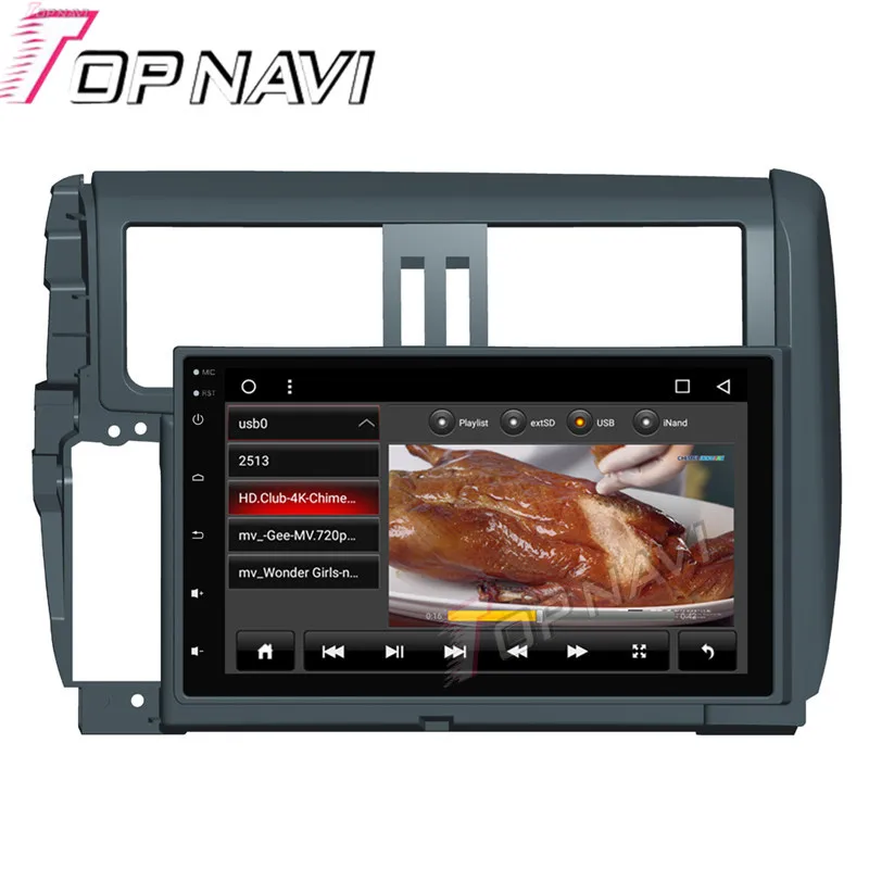 Auto Plug&ampPlay Radio for Toyota PRADO 2010 2011 2012 2013 Android 6.0 9'' Topnavi Quad Core Car Bluetooth Multimedia Players |