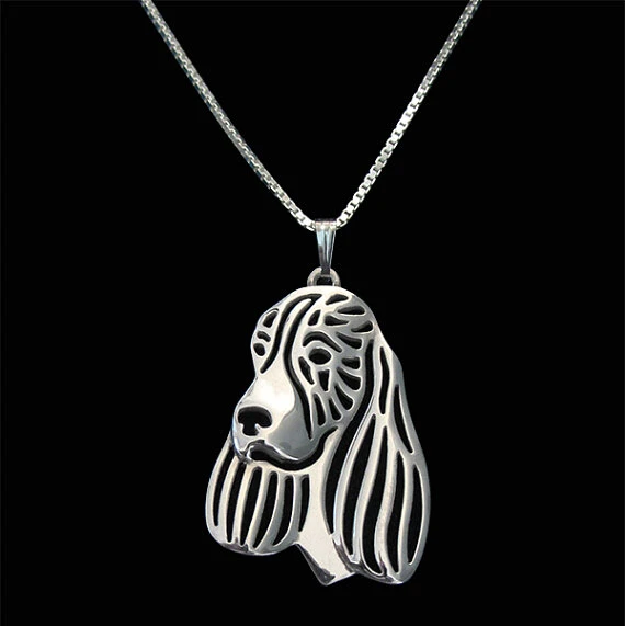 

English Springer Spaniel Necklace Pet Pendant Jewelry Necklace Mem Gift Jewelry idea --12pcs/lot