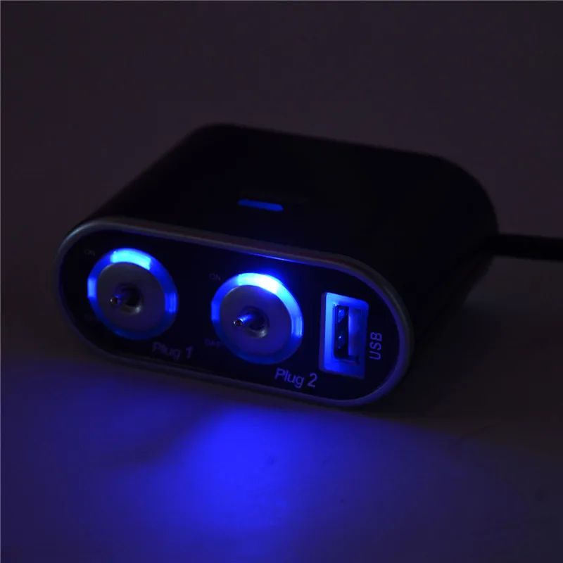 12V 2 Way автомобильный прикуриватель высокого качества 60W розетка для автомобильного прикуривателя Разветвитель питания зарядное устройство для автомобиля внутренние части