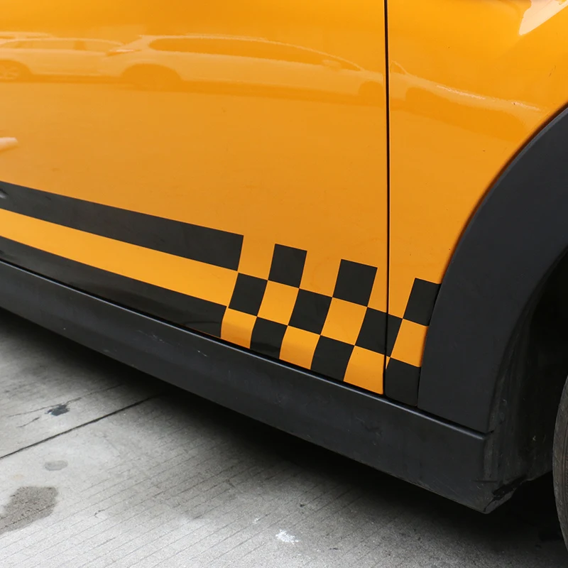 1 пара спортивная сетка Дизайн Авто Декор DIY Автомобиль Стайлинг боковая юбка