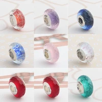 authentic 925 sterling silver bead fashion sparkling murano glass beads for original pandora charm bracelets bangles jewelry
