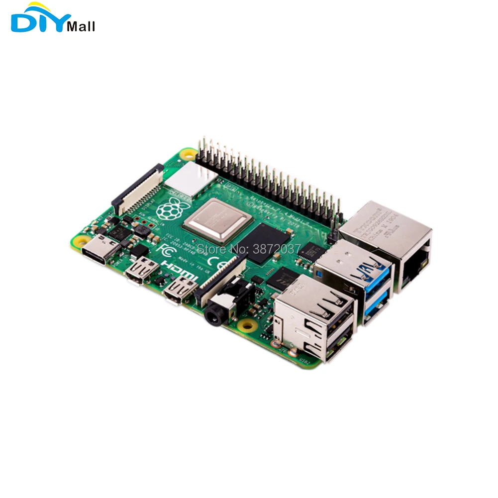 DIYmall Raspberry Pi 4 Модель B 1Г 2Г сети 4G Ram 1,5 ГГц 64 бит четырехъядерный последняя версия