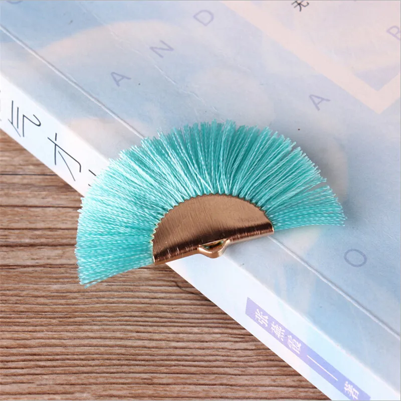 Многовентиляторная шелковая кисточка для серег сделай сам 2 шт./лот 45 мм Подвески