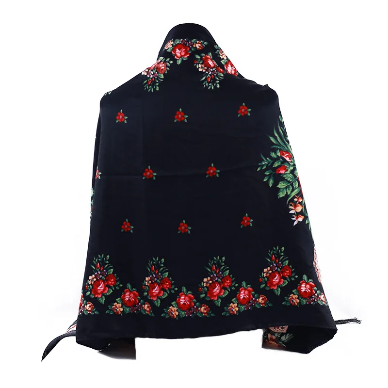 Шарф из твила и шелка длинный шарф с принтом в виде хиджаба twill хлопковая шаль