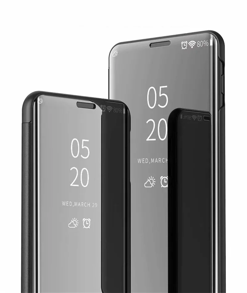 Для OPPO R17/R17 pro Чехол Smart зеркало Флип кожаный чехол подставка для R9 R9S R11 R11S плюс A73 A83