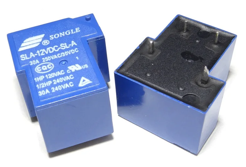 

10 pcs/lot 4pin 12V30 relay for power switch, componet for circuit