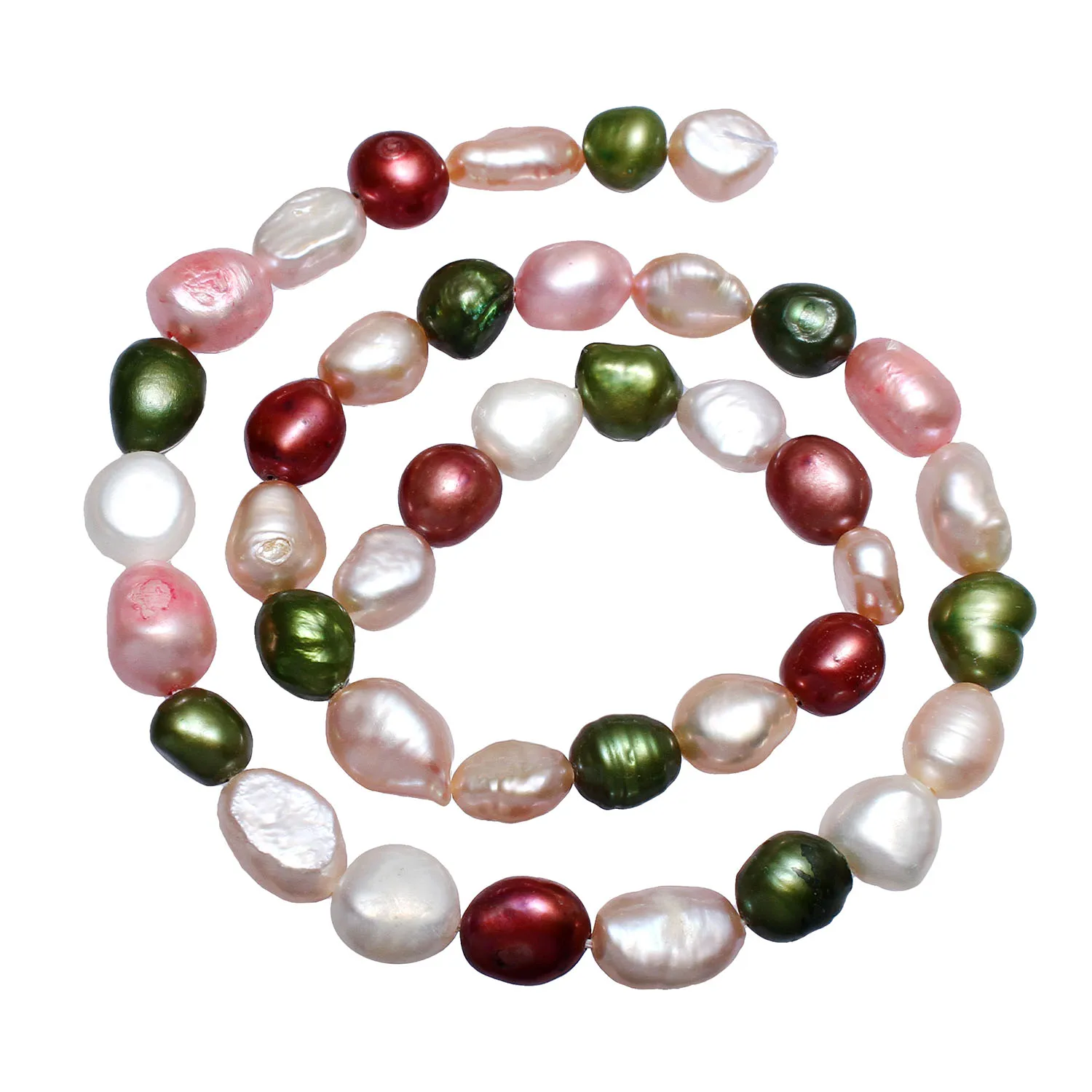 

Cultured Potato Freshwater Pearl Beads Mixed Colors 8-9mm Approx 0.8mm Sold Per Approx 15 Inch Strand