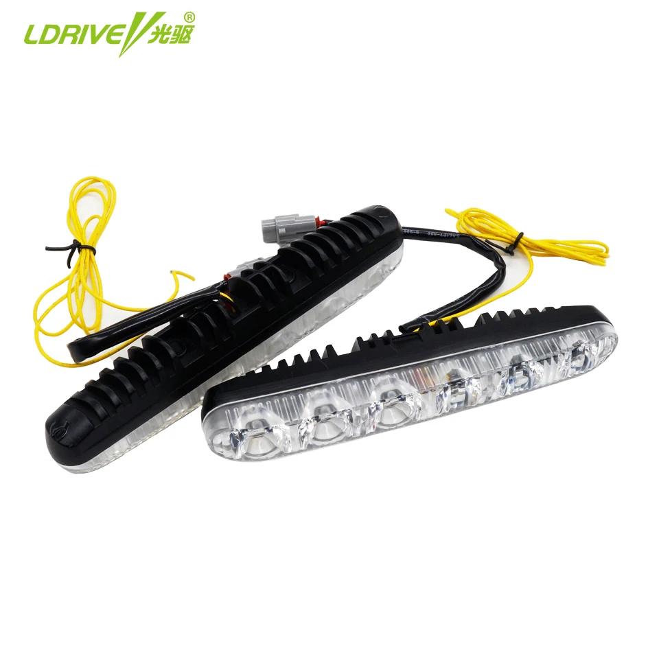 2 шт./лот супер яркий белый с желтый указатель поворота 6 светодиодных