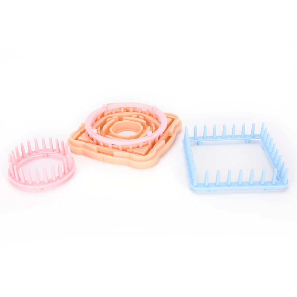 9 шт. вязальный станок с цветочным узором спицы для шерстяной пряжи хобби