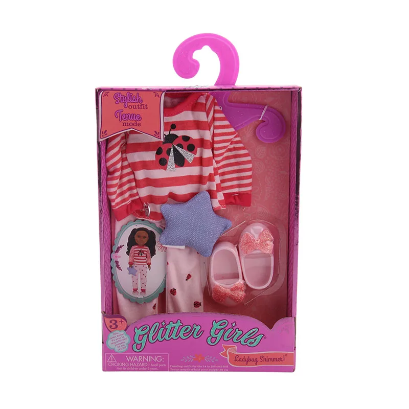 LUCKDOLL модная Милая одежда женская для 14 5 дюймовых кукол американские куклы Wellie