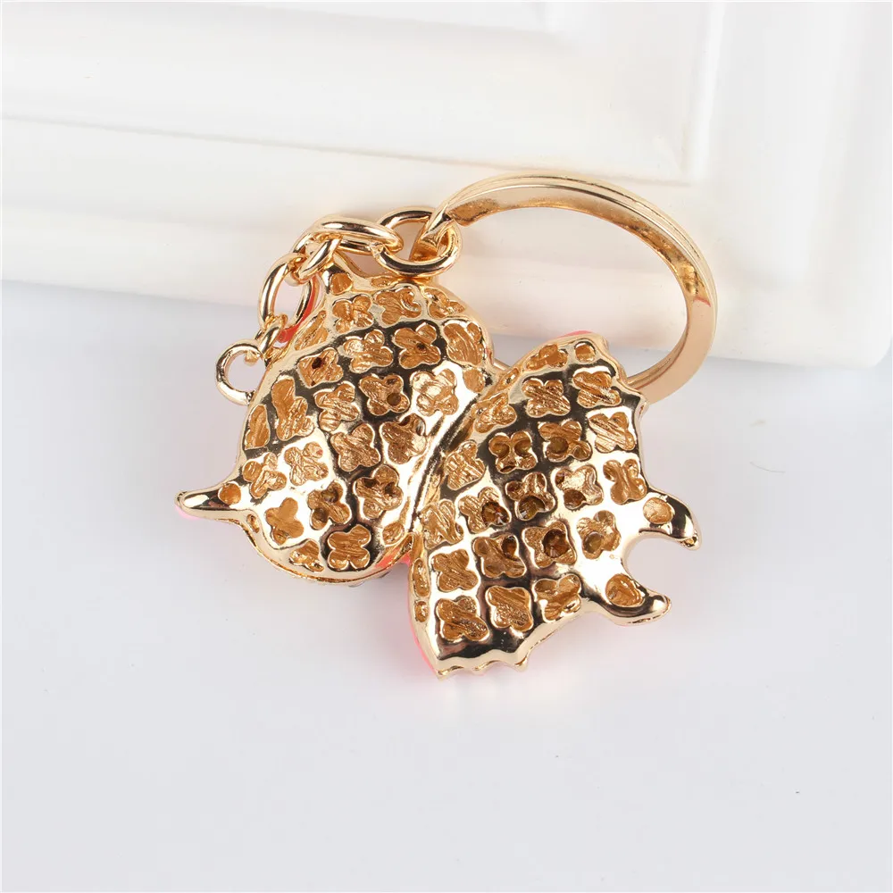 Розовая подвеска в виде совы и птицы Очаровательная сумочка со стразами