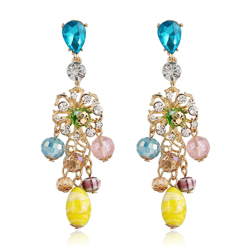 RIMOWA 2017 Новые Ювелирные Изделия Серьги Для Женщин Чешский Цвета Кристаллы Бисер