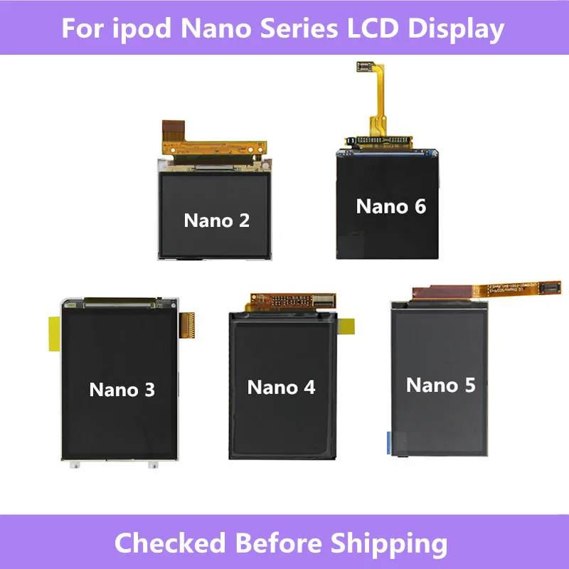 Фото Модуль ЖК дисплея запасные части для цифрового аксессуара ipod Nano 2 3 4 5 6 7 2|ЖК-экраны