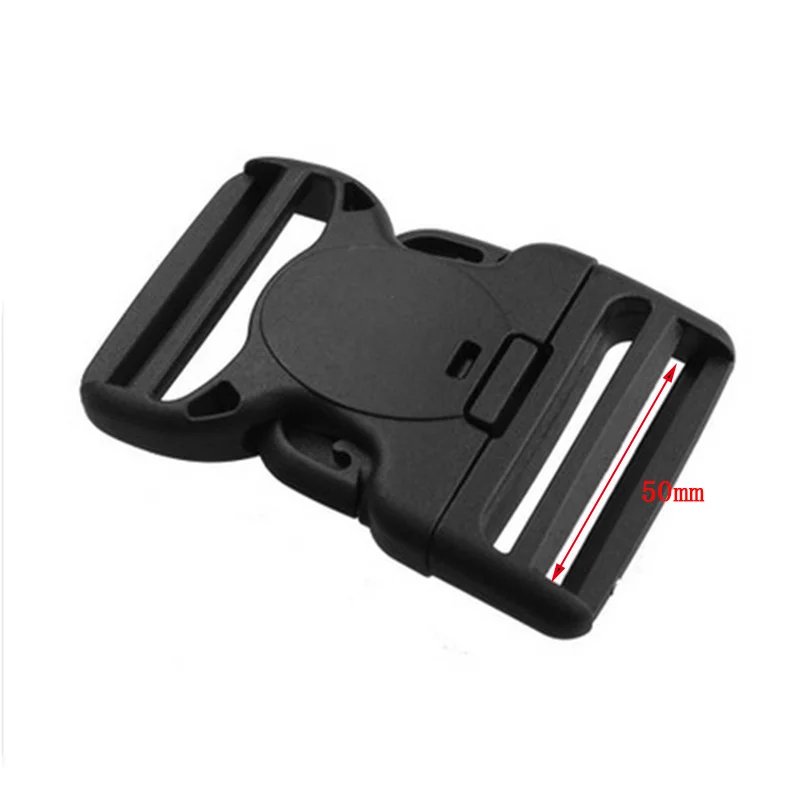 Черная пластиковая двойная регулируемая и безопасная пряжка с двойным замком