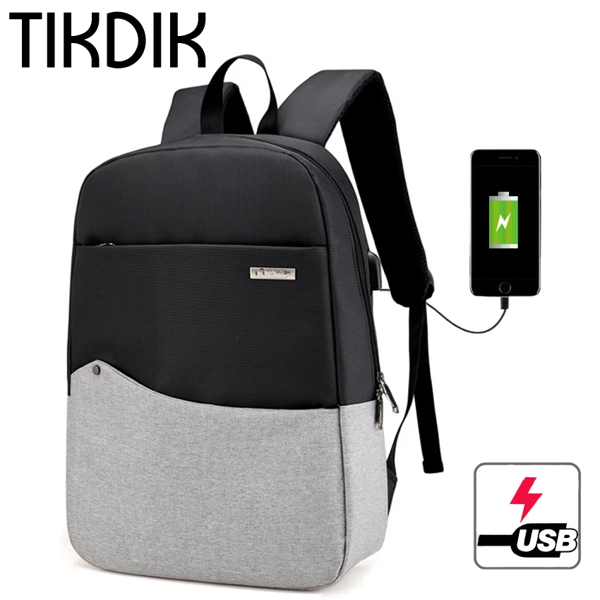 Мужской рюкзак для ноутбука 15/16 дюймов USB противоугонные Компьютерные рюкзаки