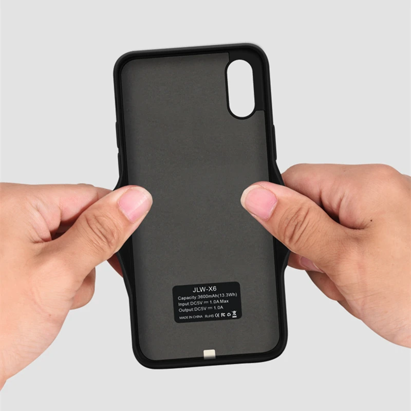 Ультратонкая задняя крышка внешнего аккумулятора NTSPACE для iPhone XS Max XR портативная
