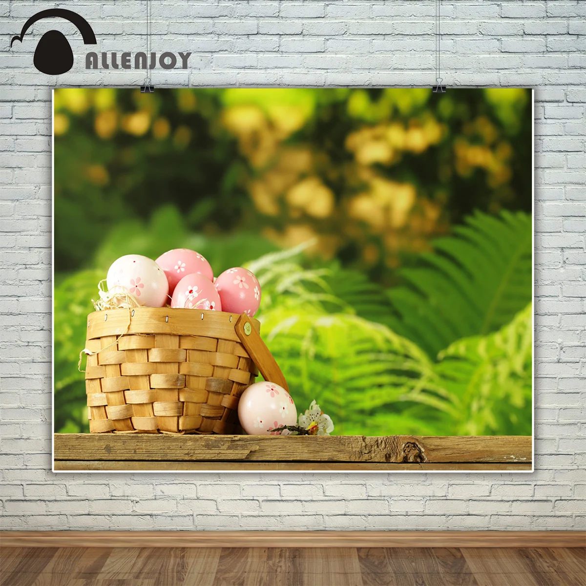 Allenjoy Профессиональный фон для фотосъемки счастливая Пасха декоративные яйца
