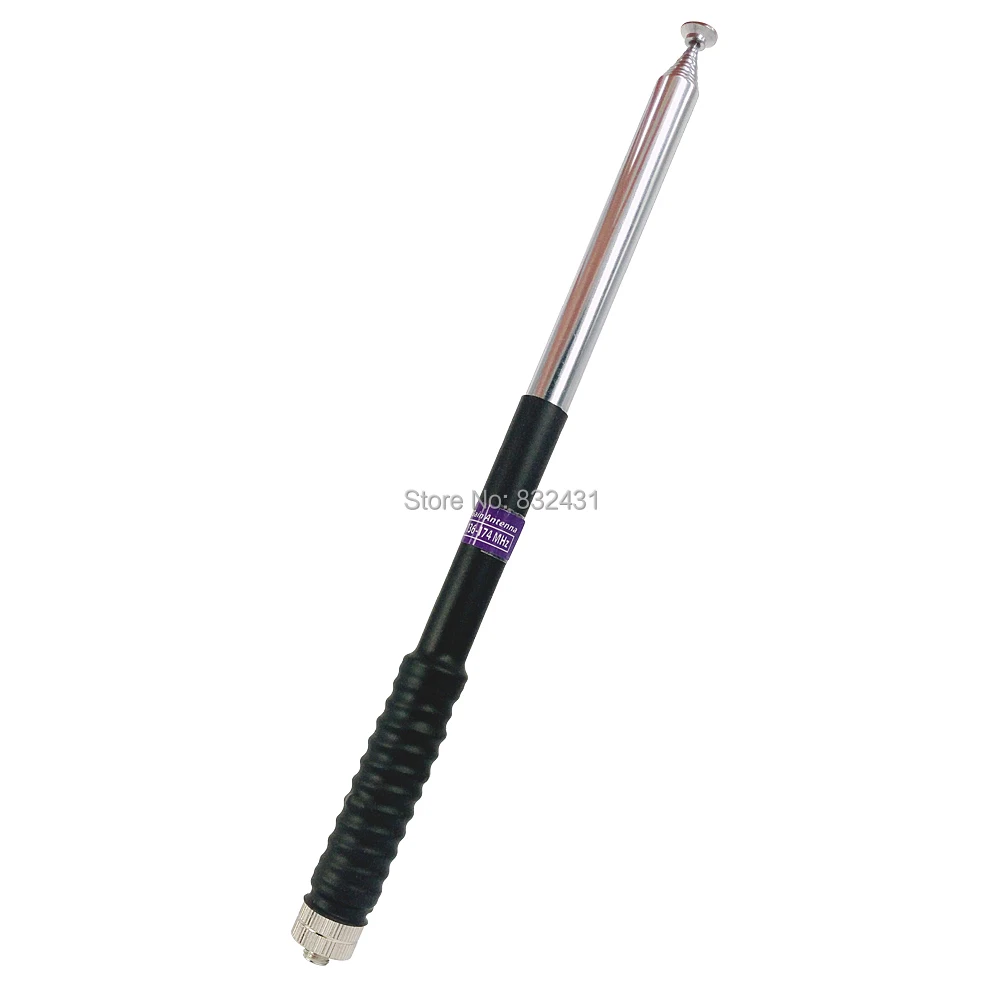 Телескопическая антенна FP10120 SMA Female VHF 136 174 МГц для BAOFENG UV 5R Kenwood двухсторонняя