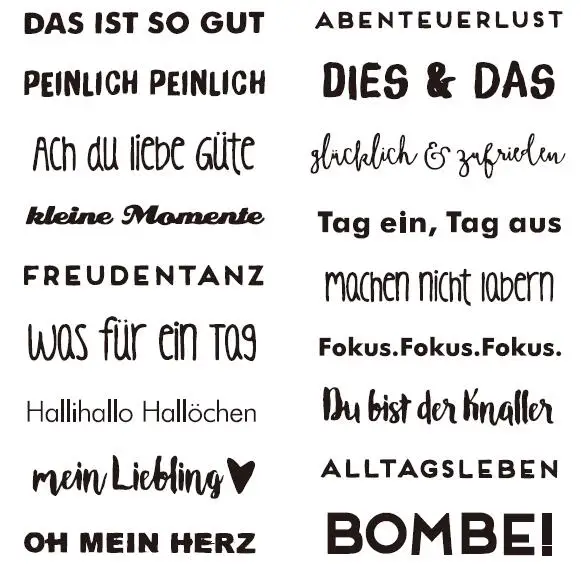 Немецкий прозрачный штамп для сделай сам скрапбукинга/изготовления карт