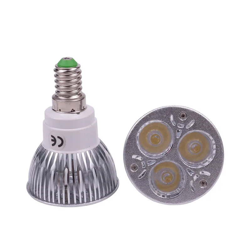 3 Вт светодиодные лампы точечного света Foco LED 12 В MR16 110 220 E27 GU10 E14 лампа для