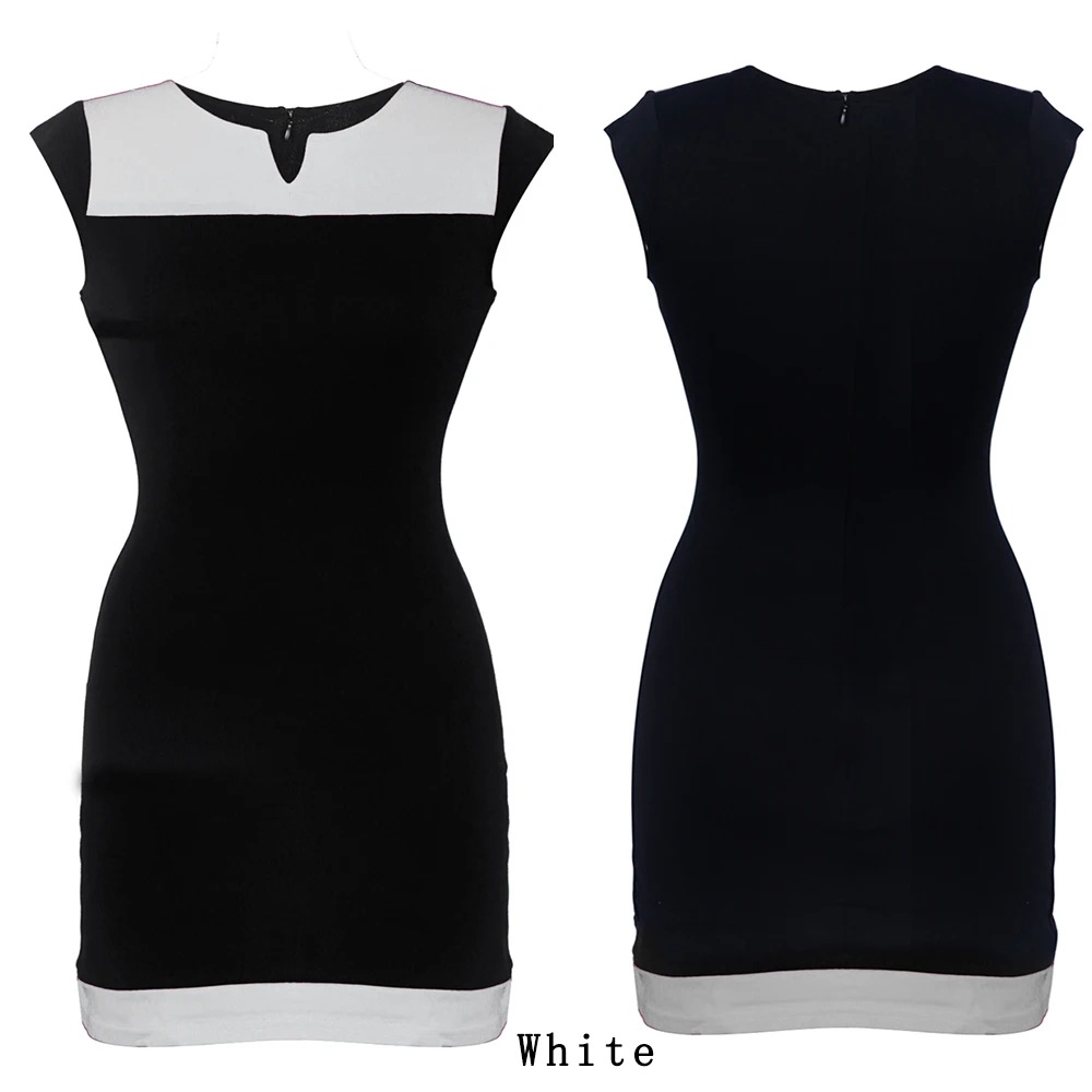 Черное летнее Повседневное платье FEIBUSHI женское хлопковое облегающее без рукавов