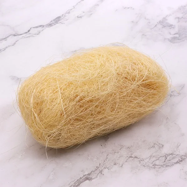30 г/упак. натуральный Неокрашенный рафия джут подарок/DIY цветок украшения упаковка для свадебных сладостей материал наполнитель подарочной коробки поставки - Цвет: Jute silk