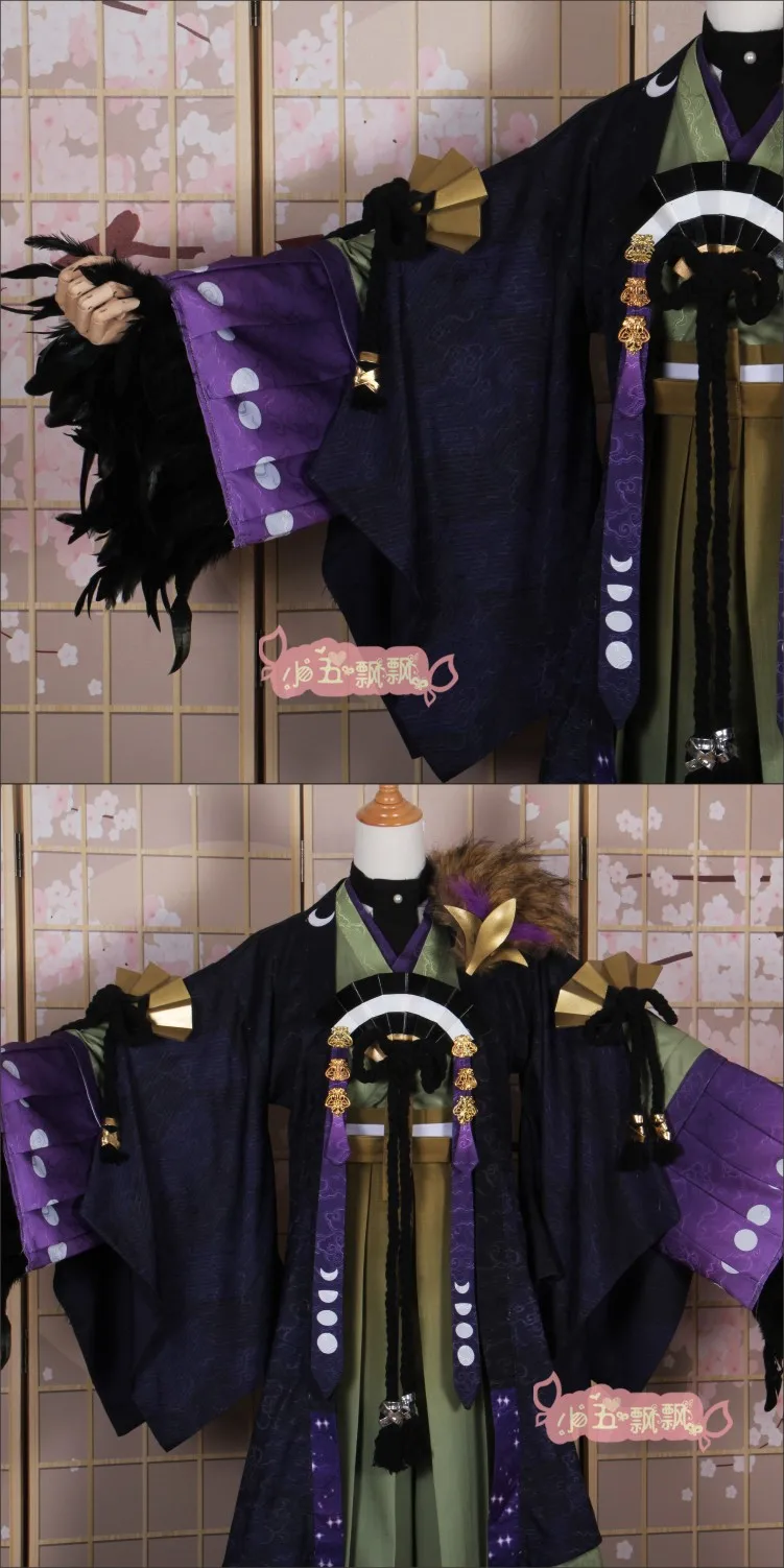 Игра Onmyoji демон лиса ночь очарование лисы новая кожа великолепное кимоно платье Косплей Костюм Хэллоуин по индивидуальному заказу