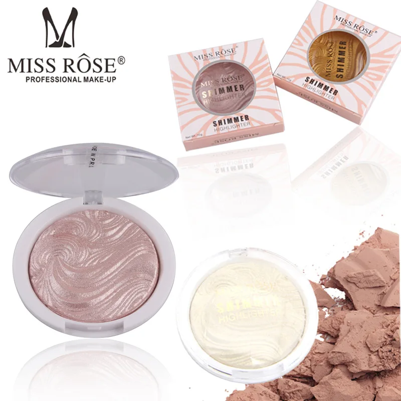 Miss Rose светящийся набор хайлайтер порошок Хайлайтер для макияжа Палитра