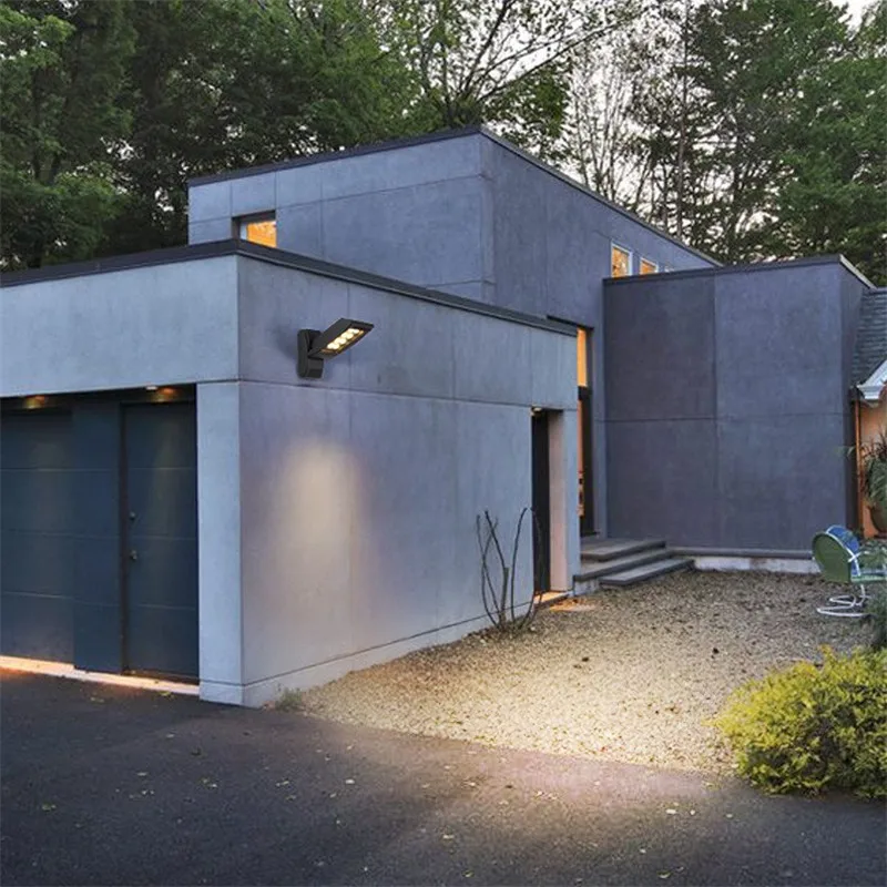 Nordic Outdoor Modern Wall Lamp Adjust 12W LED Porch Lights Waterproof Sconce Lamps Garden Home Decor Aluminum Lighting |