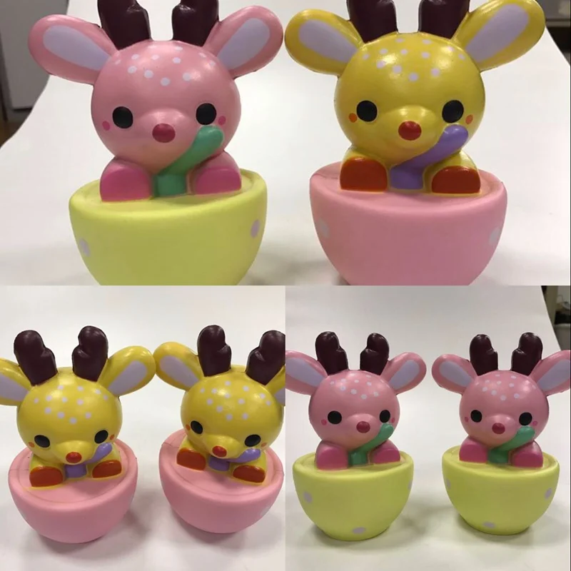 Squishying Jumbo Teacup олень лося 14 см медленно поднимающаяся игрушка с оригинальной