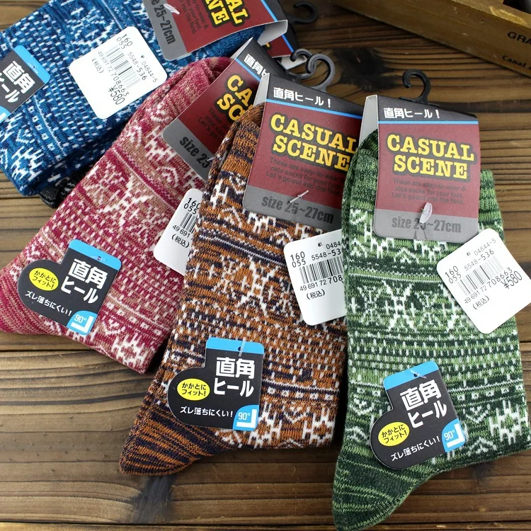 10 Пар/лот Завод мужчины носки прямая взрыв зимой грубой иглы народном стиле