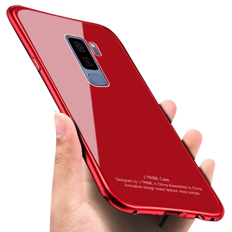 Чехол Portefeuille для Galaxy S9 Алюминиевый металлический противоударный чехол-бампер