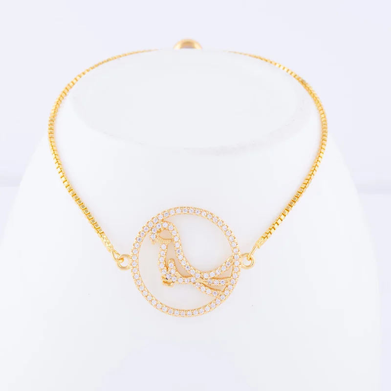 Принадлежности для милые украшения циркониевые птица подвеска браслеты и Diy Медь