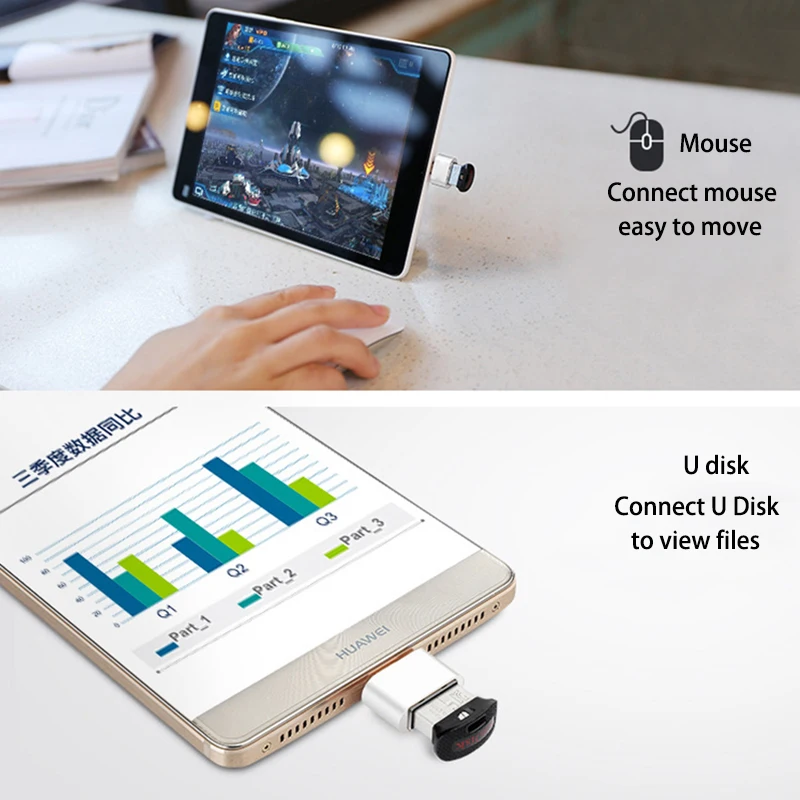 Fexcel Micro USB к 2 0 OTG адаптер для samsung Xiaomi Android разъем мобильного телефона мышь U диск