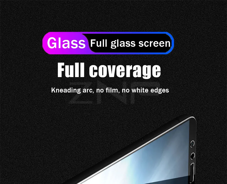 Защитное стекло ZNP 15D для huawei Honor 7C 7A Pro 8X, защитное закаленное стекло для huawei P Smart Y5, пленка
