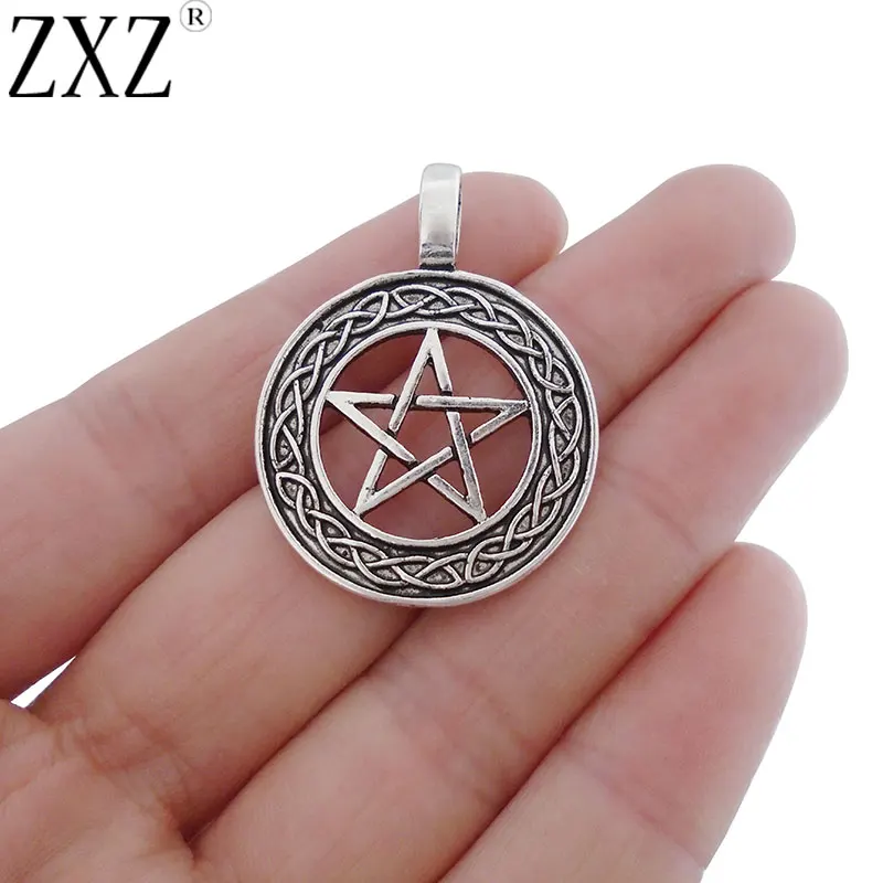5 шт. подвески ZXZ в виде пентаграммы Pentacle Celtics Knot фурнитура для изготовления