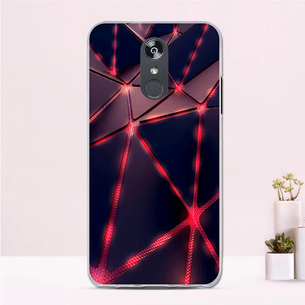 Чехол для телефона LG Stylo 4 мягкий ТПУ чехол с объемным рельефным рисунком Q стилус