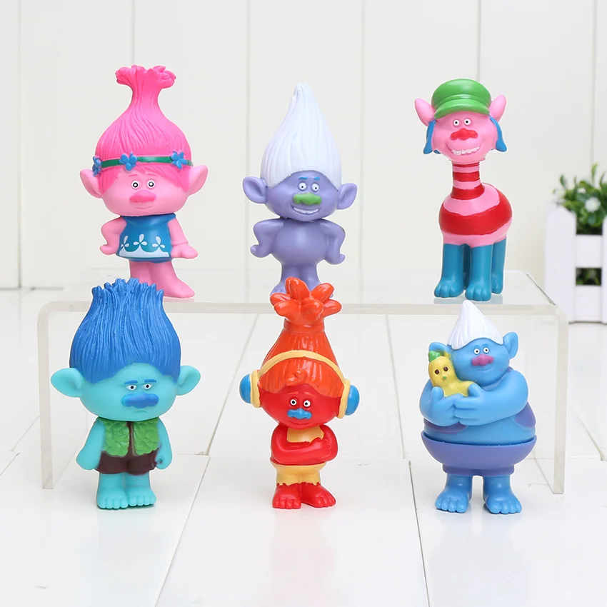 6 шт./компл. 8 см тролли ПВХ Фигурки куклы игрушки для детей Рождество|toys for|toys free